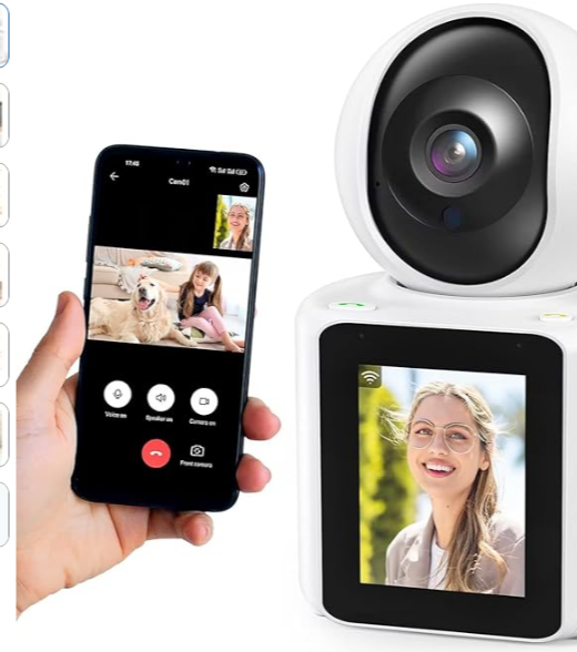 1080p Video Calling WiFi CCTV Camera Two-Way Audio Night Vision Motion Detection Security Camera (1 Channel)